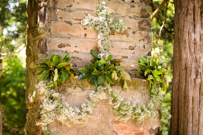 Flowers in the shape of a cross