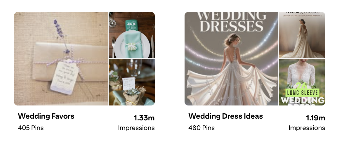 Pinterest boards