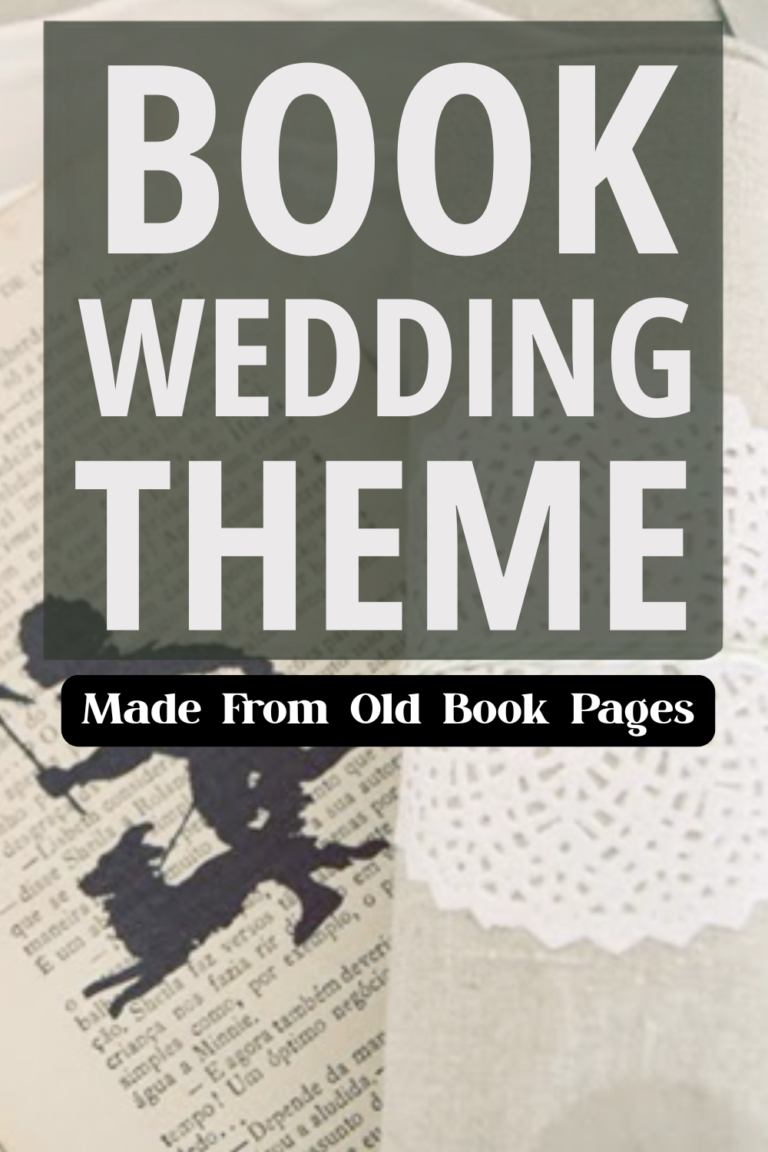 Book Wedding Theme Inspired by Book Pages