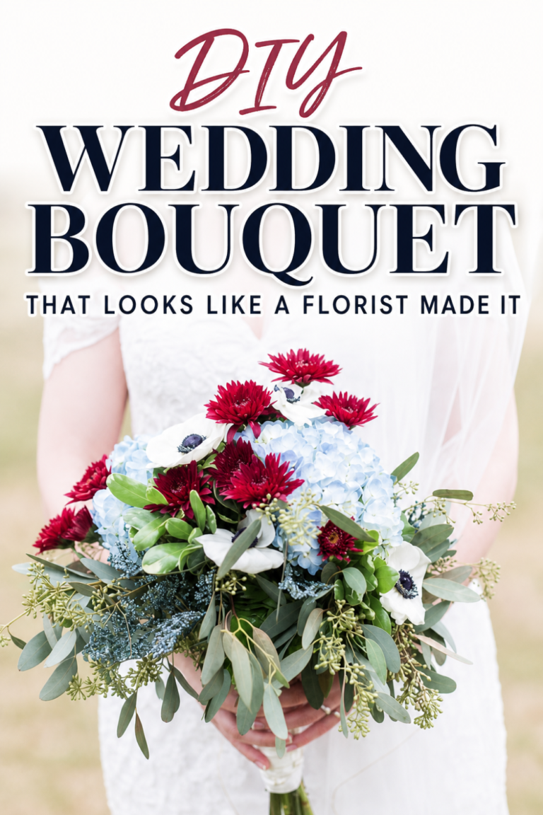 How to Make a Wedding Bouquet with Real Flowers (6 Easy Steps)