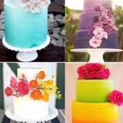 rainbow wedding cakes