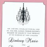 chandelier Wedding Invitation