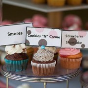 smores, cookies n cream and strawberry shortcake cupcakes