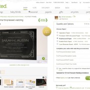 MInted.com Foxtrot Wedding Invitation