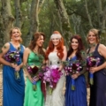 mismatched bridesmaid dresses feature