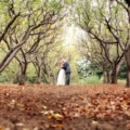 40 bride and groom in forest