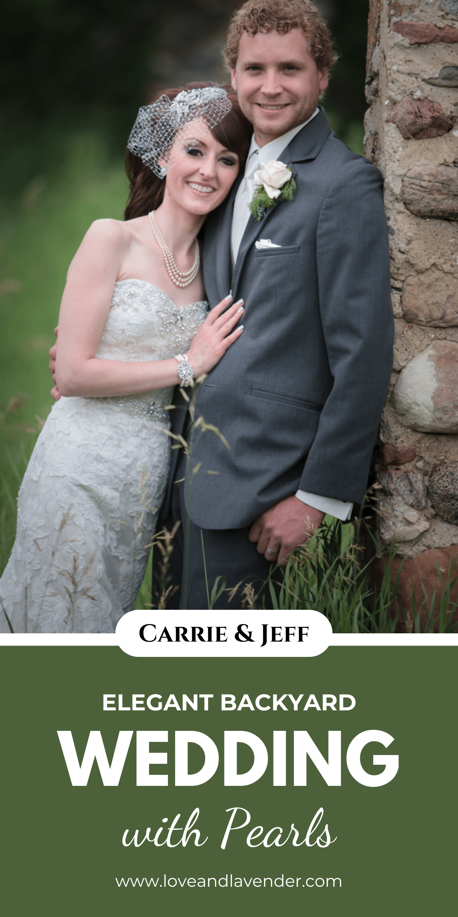 Elegant Backyard Wedding with Pearls – Irma, Canada