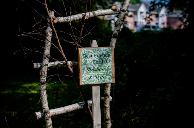 Rustic Wedding Ceremony Seating At Apple Tree Lane B&B