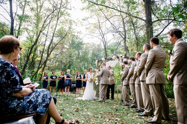 Rustic Wedding Ceremony Seating At Apple Tree Lane B&B