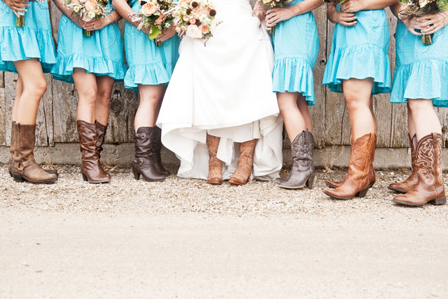 Wearing Cowboy Boots with a Dress for your Wedding in 2022! - Love ...