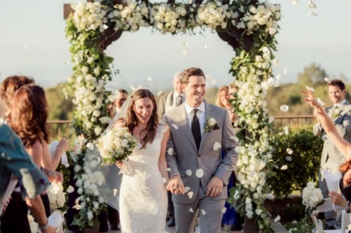 Beautiful Cream Floral Wedding with Hints of Black