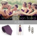 wedding vision board purple
