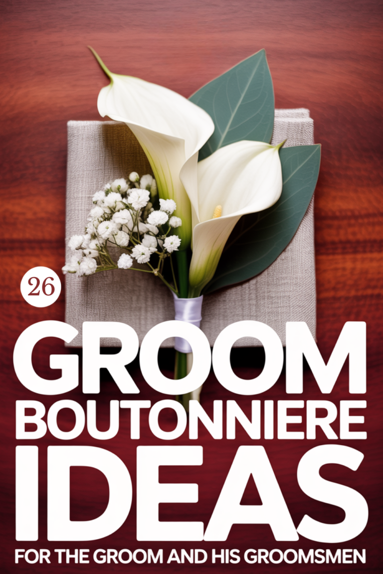 Unique Boutonniere Ideas for Your Wedding
