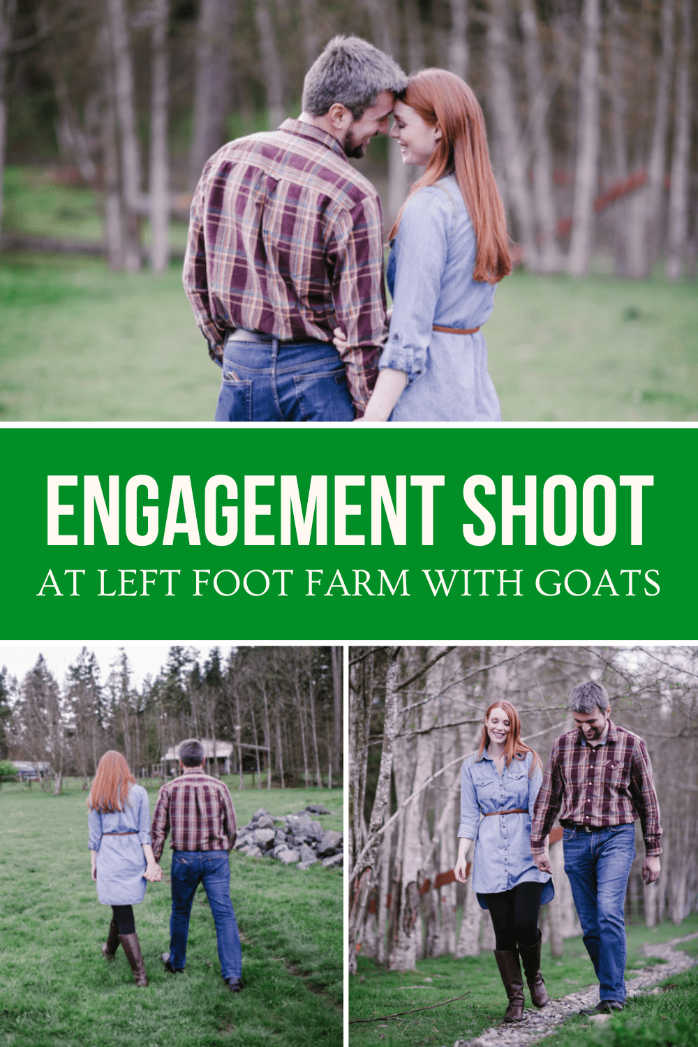 Engagement Shoot at Left Foot Farm with Goats Citronelle, AL