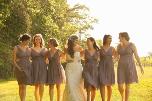 Lilac & Gray Wedding at Round Peak Vineyards