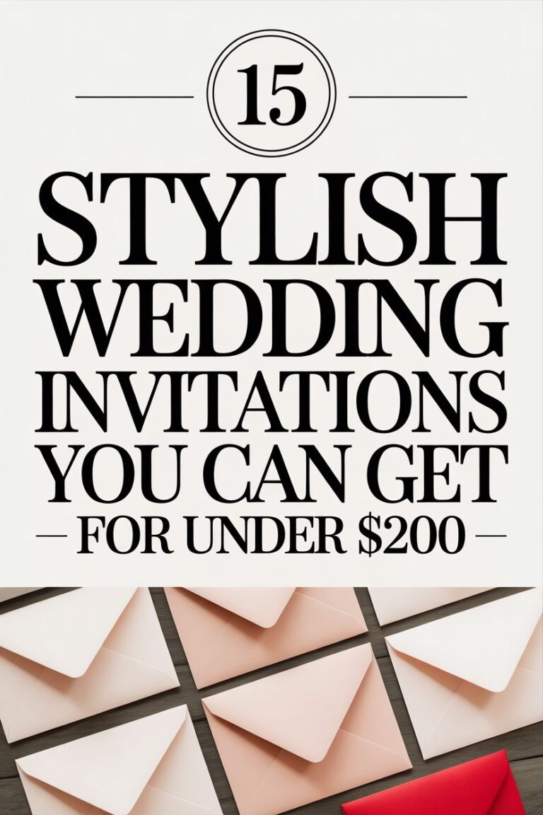 How to Buy Wedding Invitations with a $200 Budget