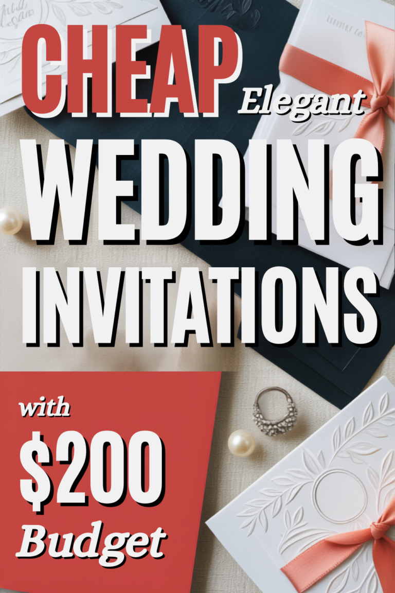 How to Buy Wedding Invitations with a $200 Budget