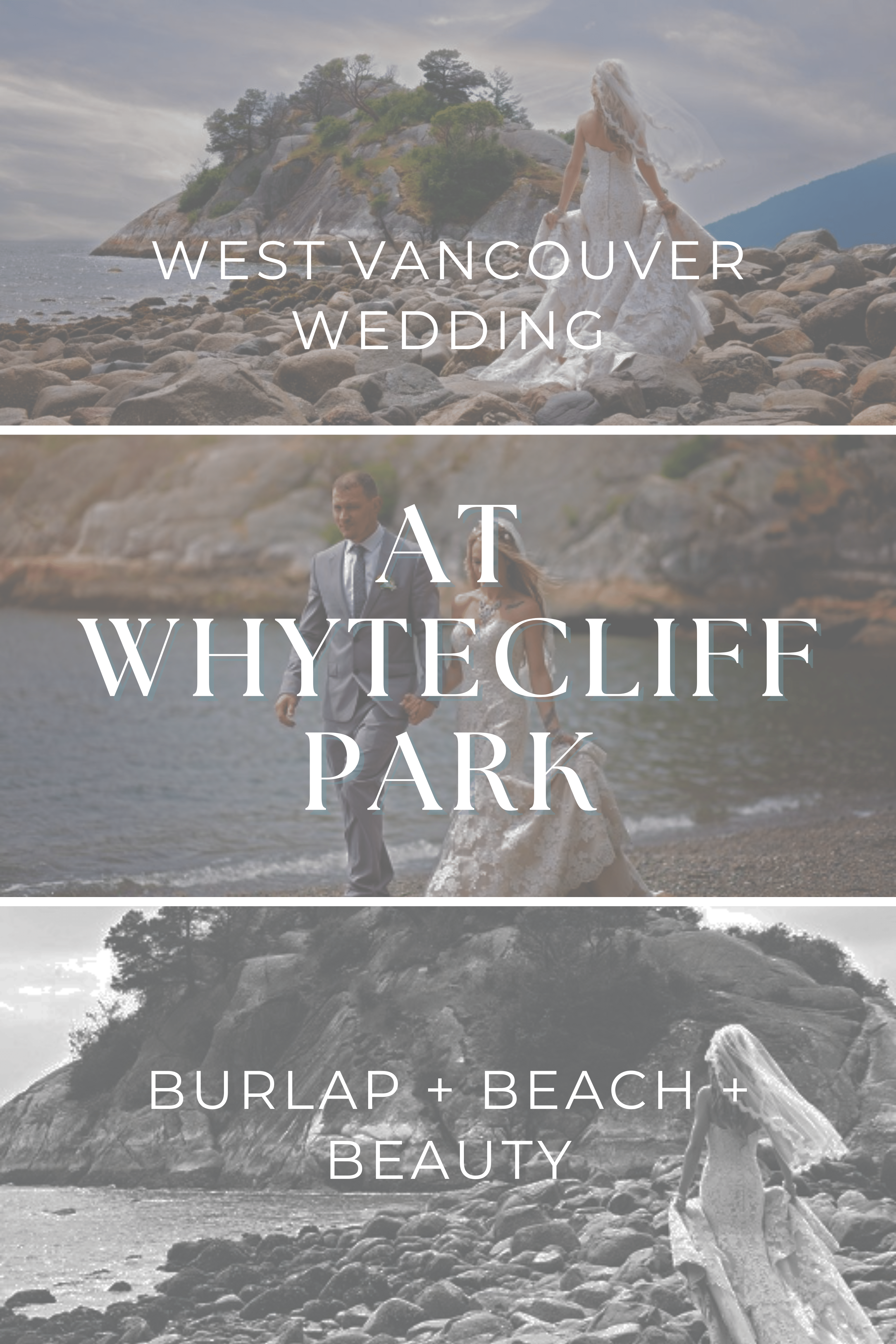 Vancouver Wedding at Whytecliff Park Burlap + Beach + Beauty