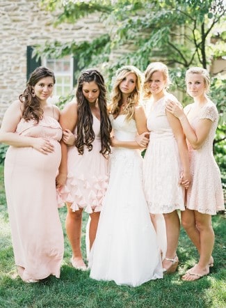 bridesmaid maternity dresses