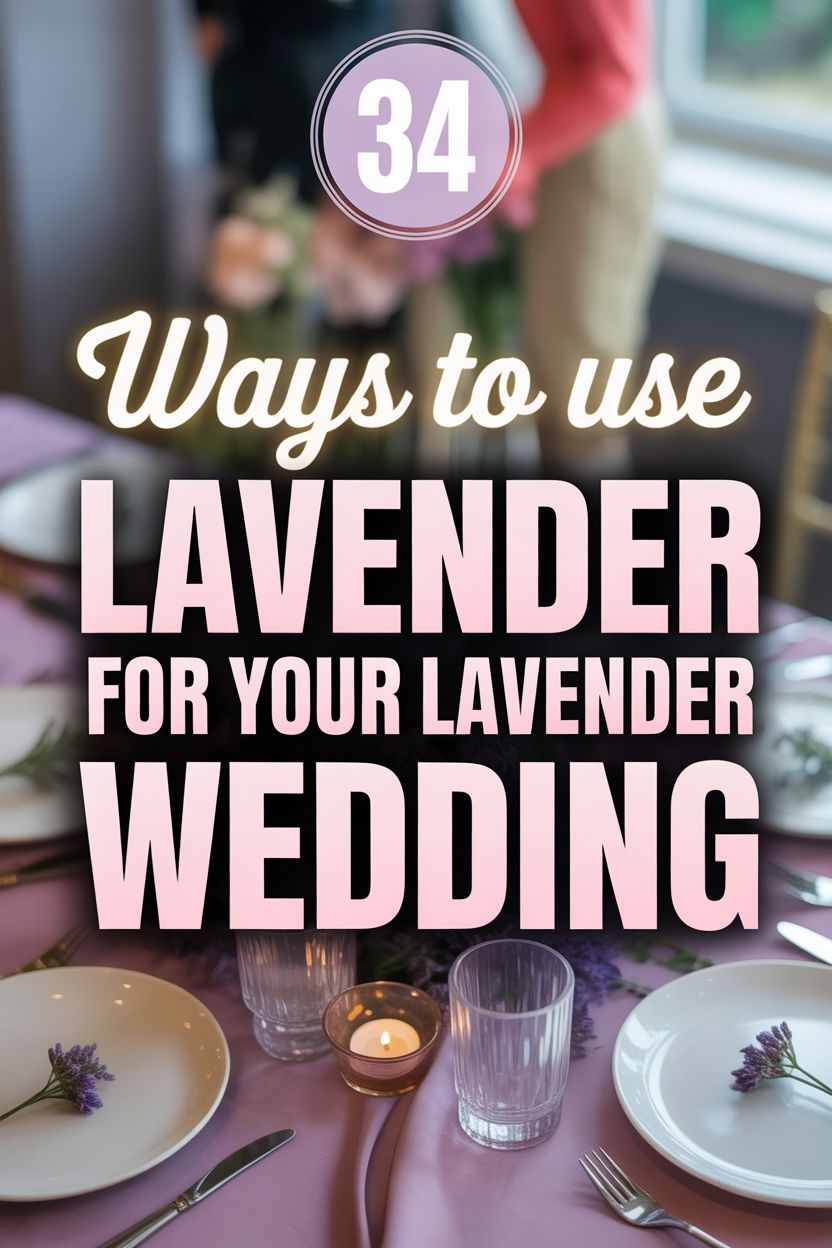 Ways to Use Lavender for Your Lavender Wedding