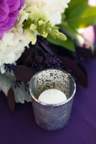 mercury-glass-candle-holder-on-purple-tablecloth