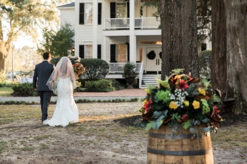 Tanglewood Plantation Wedding with Orange Calla Lilies