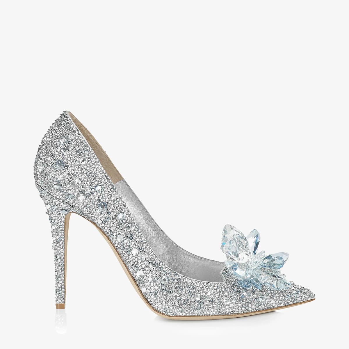 Crystal Covered Pointy Toe Pumps