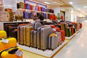 Luggage sets in store