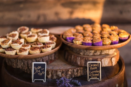 caramel apple cupcakes and pecan tarts