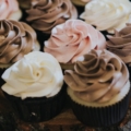 chocolate cupcakes with icing