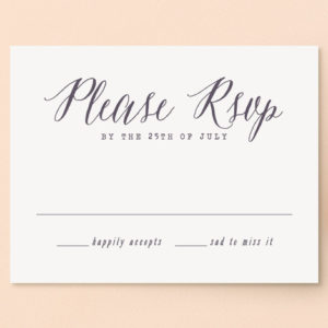 Garden Lights rsvp cards from Minted