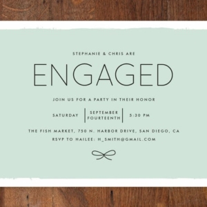 Minted’s Knotted engagement party invitations