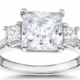 blue nile princess cut diamond engagement ring