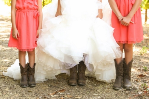 Lovebirds + Cowgirl boots at Gale Vineyards Wedding, CA
