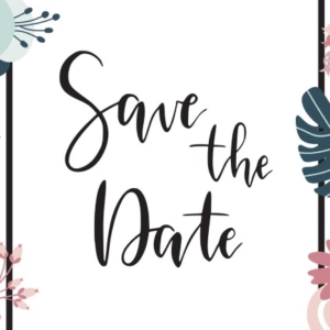save the date example card