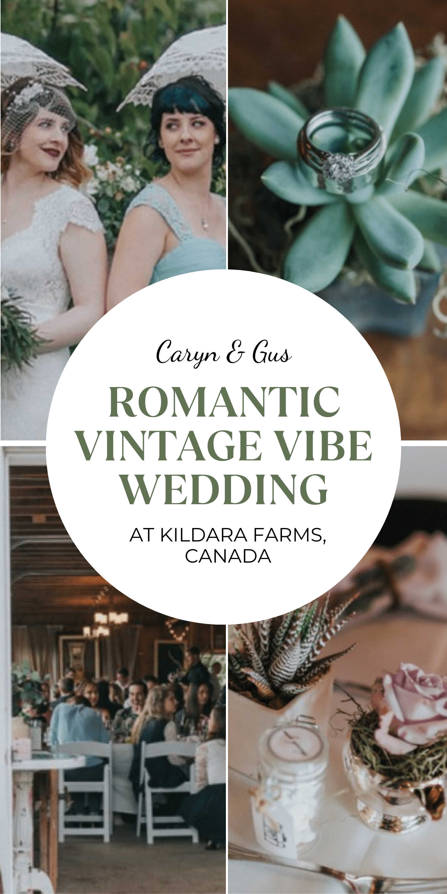 Romantic Vintage-Vibe Wedding at Kildara Farms, Canada – North Saanich, BC