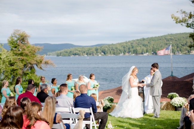Rustic Lakeside Wedding at Lake George with Cowboy Boots + Sneakers ...