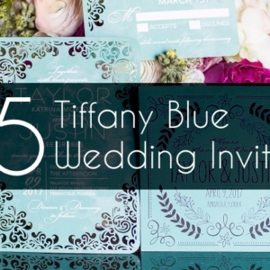 5 tiffany blue wedding invites feature