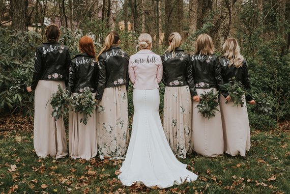 wraps for bridesmaids in fall