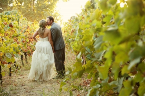 Burgundy & Gold Winery Wedding at Gale Vineyards