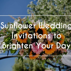 sunflower wedding invites featured