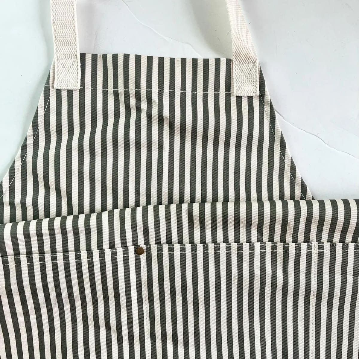 Custom Striped Cotton Apron