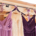 mismatched purple bridesmaid dresses