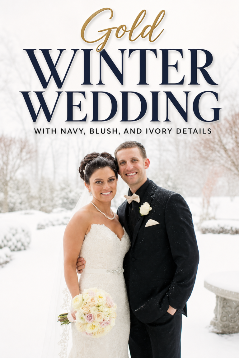 Elegant Snowy Wedding Day with Luxe Details