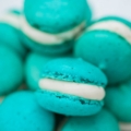 robin egg blue macaroons