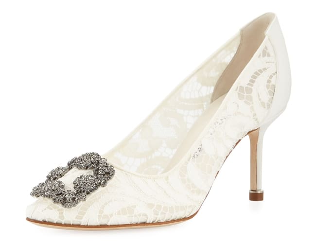 manolo blahnik swan wedding shoes