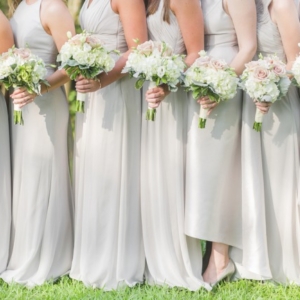 gray bridesmaid dresses