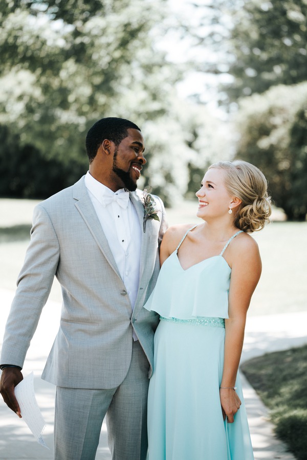 university wedding setting