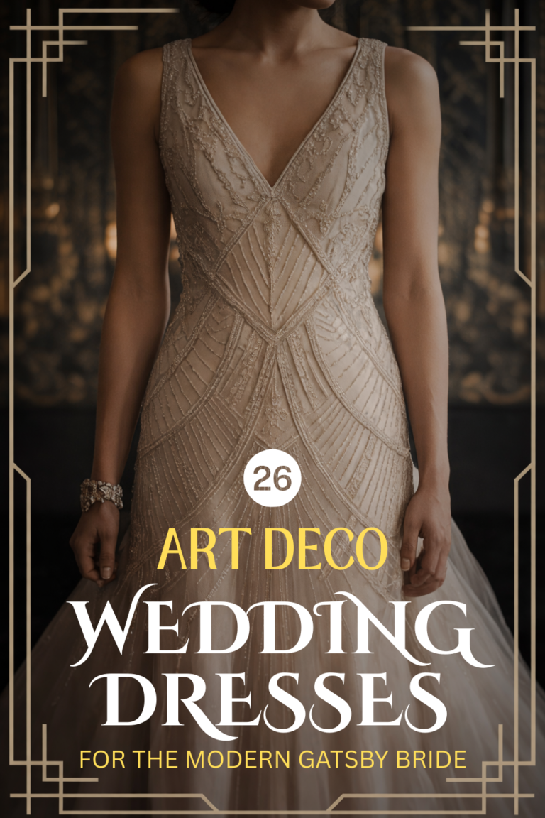 26 Art Deco Wedding Dresses That Capture Timeless Glamour