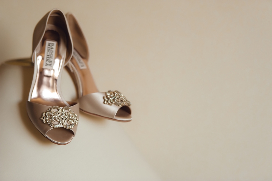 badgley mischka white bridal shoes